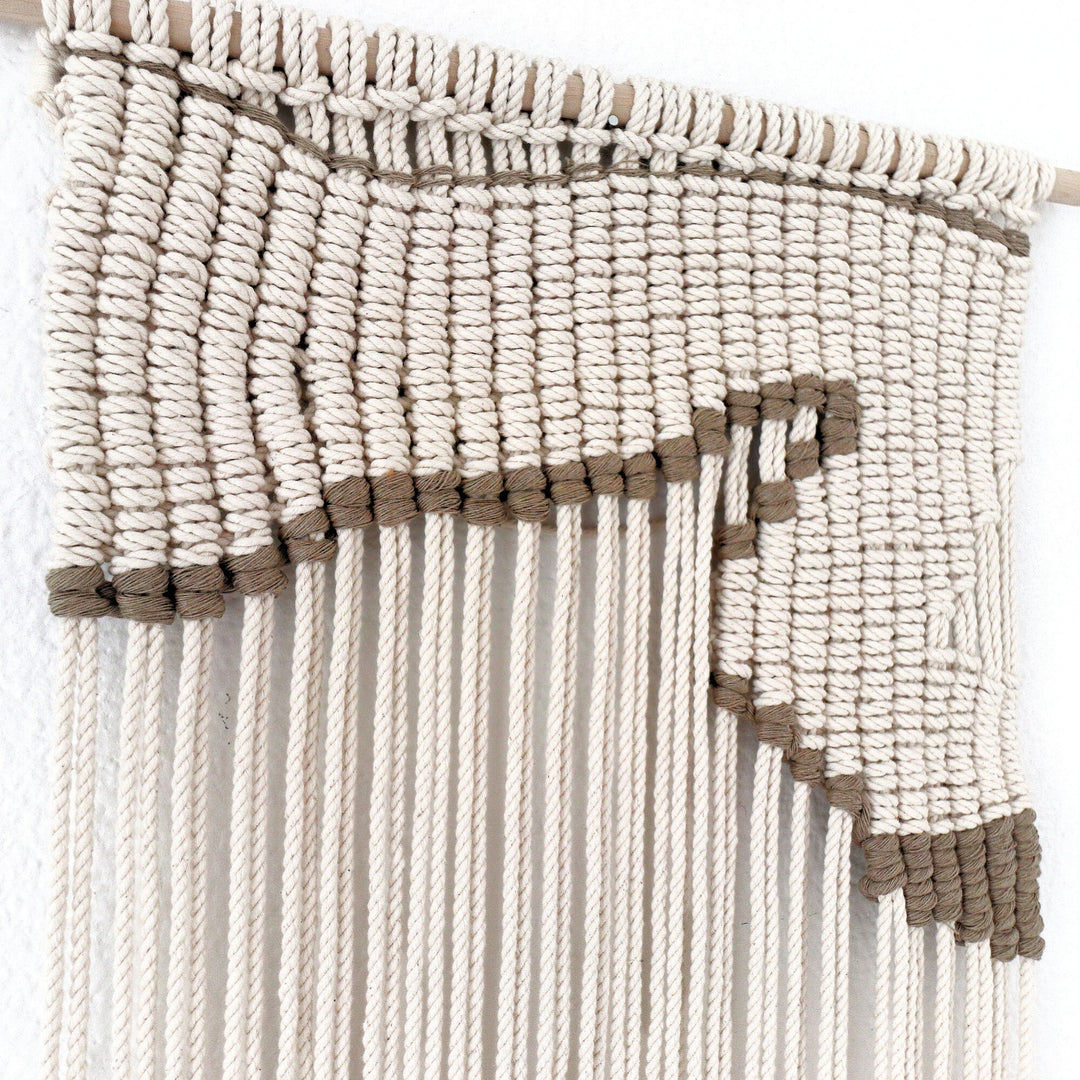 Contemporary Macrame Wall Hanging - Crescent Bay©