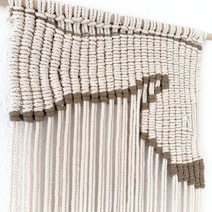 Contemporary Macrame Wall Hanging - Crescent Bay©