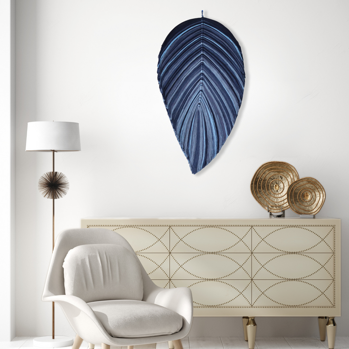 Macrame Leaf Wall Hanging | Shades Of Blue