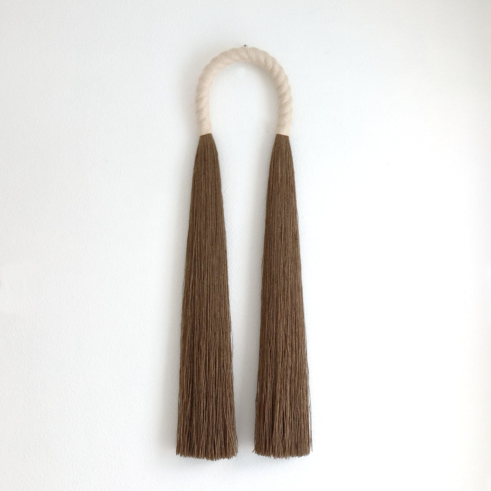 Contemporary Jute Arches in ivory – handcrafted macrame-inspired artwork