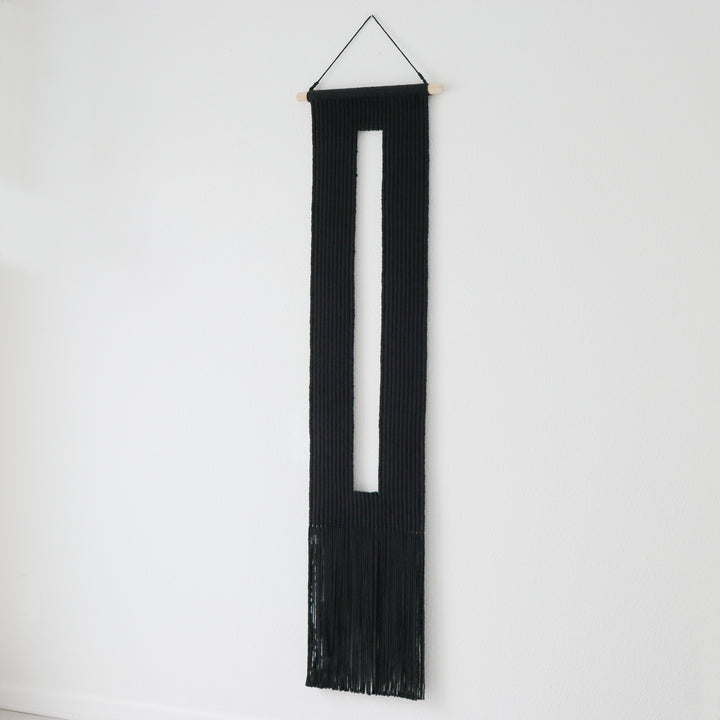 XL macrame wall hanging- Keyhole, Minimalist macrame wall hanging featuring a clean and elegant design with a contemporary look.  