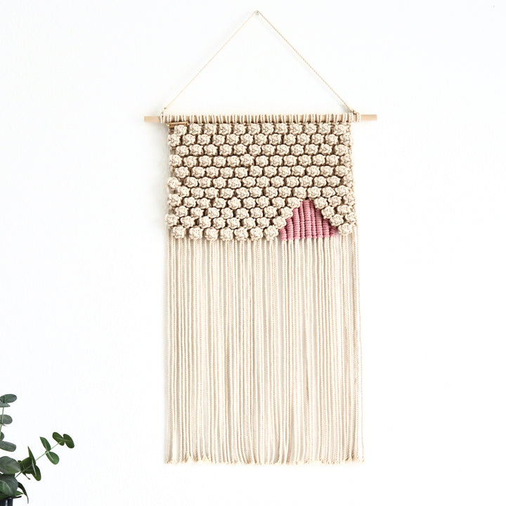 Scandinavian Macrame Wall Hanging - Himalayas, Macrame wall hanging a perfect blend of art and craft - Yashi Designs