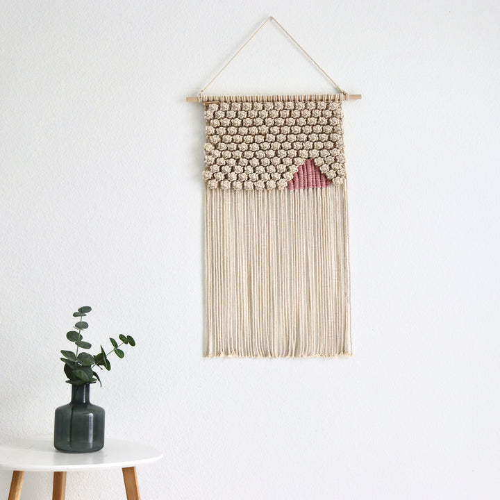 Scandinavian Macrame Wall Hanging - Himalayas, Macrame wall hanging a perfect blend of art and craft - Yashi Designs