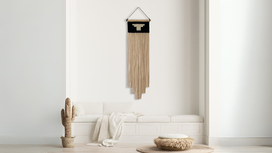Jute wall hangings, Minimalist macrame wall hanging with unique design of modern art with Earthy Tones.