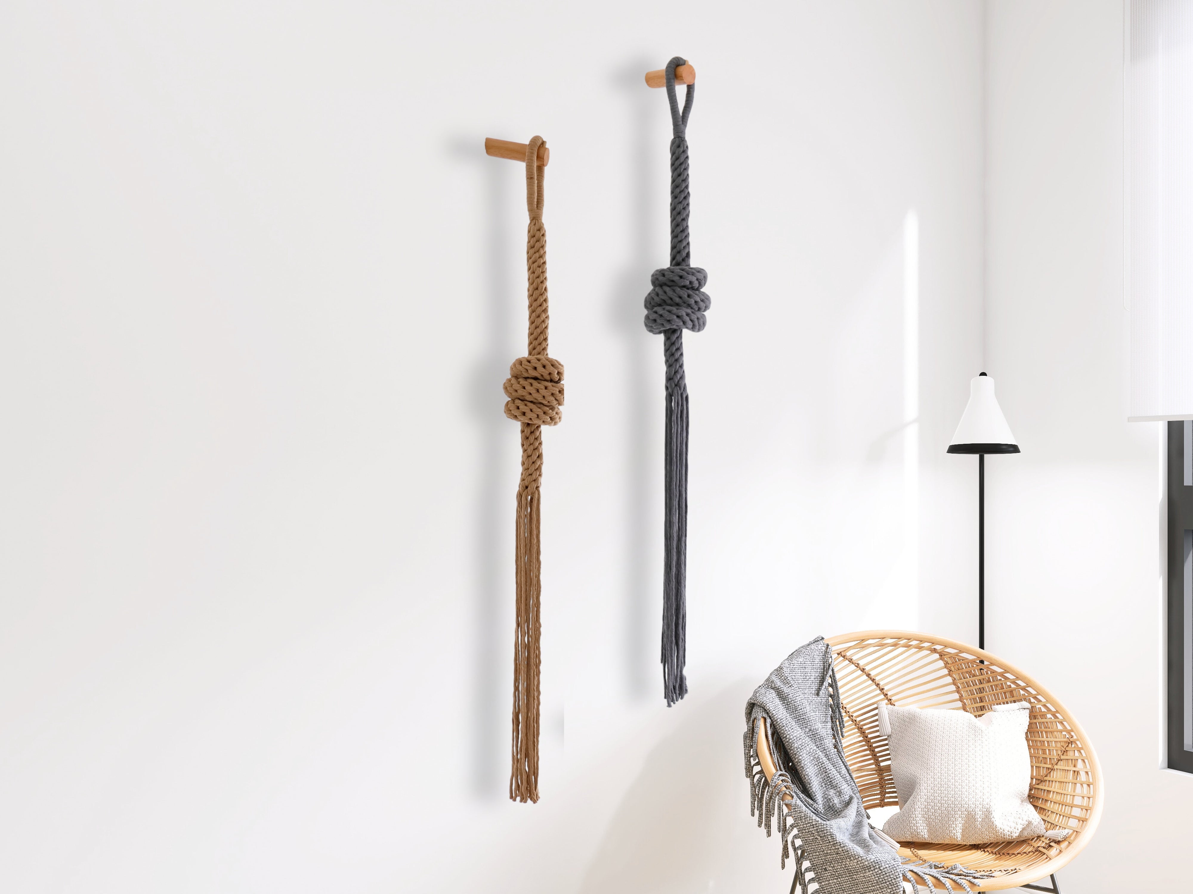 Fiber art jute rope sculpture - Forever Love Knot – YASHI DESIGNS