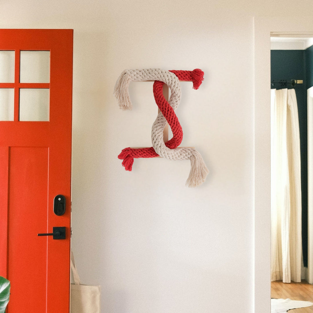 Modern Entryway Decor Featuring Into You Textural Wall Sculpture.