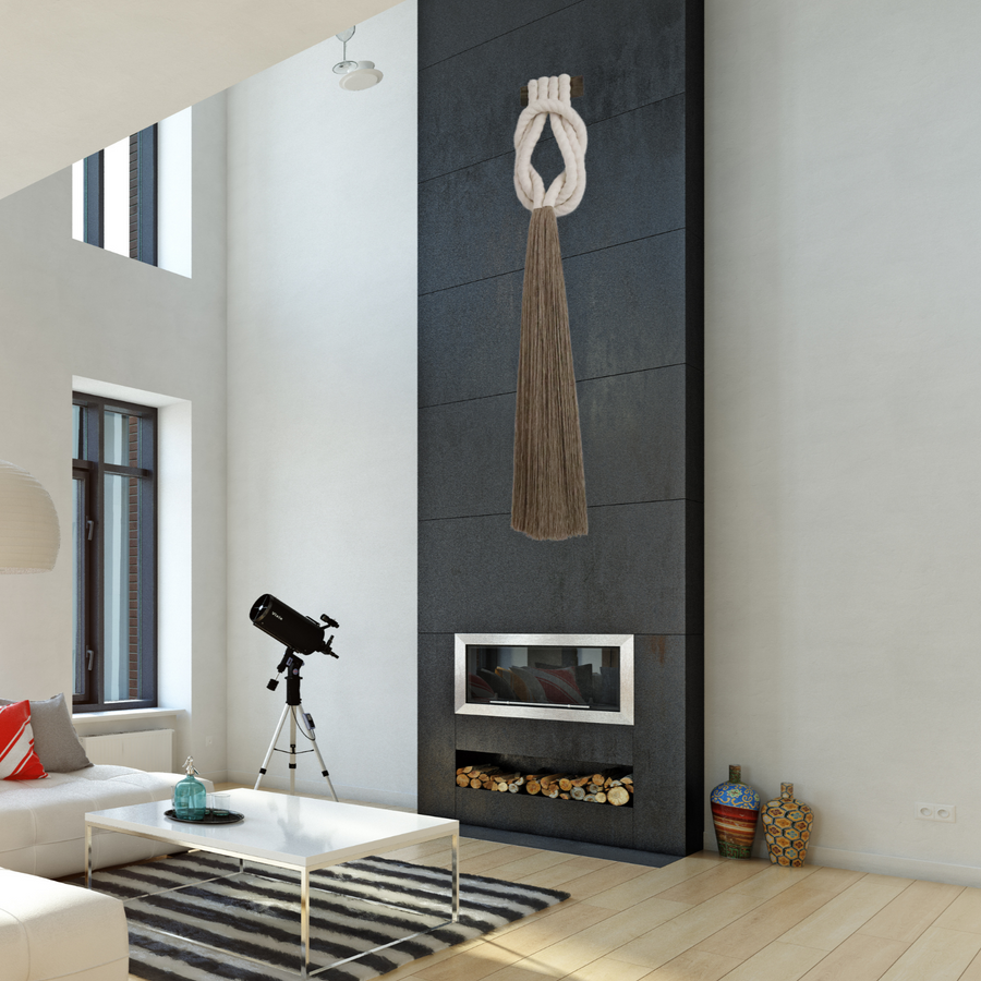 Fiber art jute rope sculpture - Forever Love Knot – YASHI DESIGNS