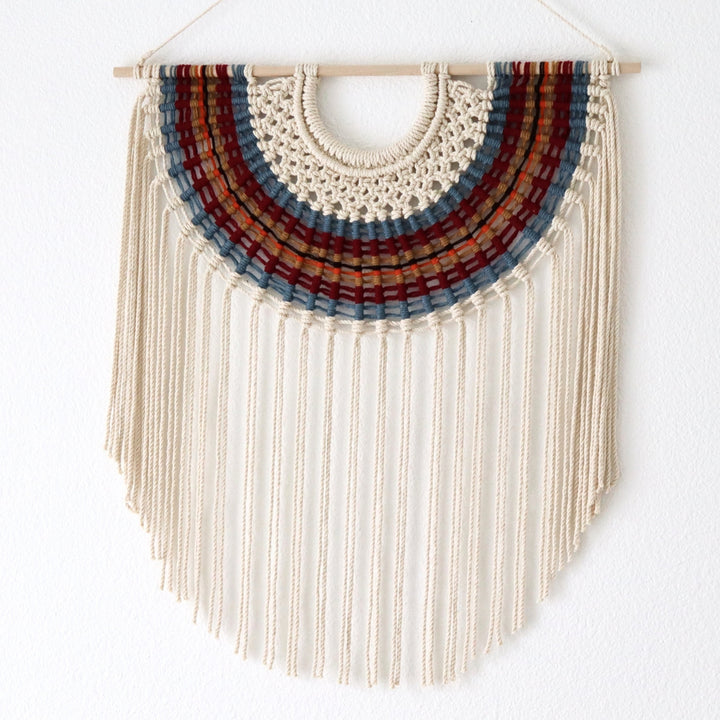 Large macrame wall hanging artwork in clearance sale.