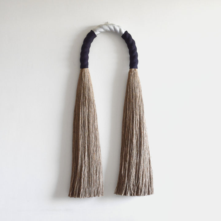 Rope Art Wall Hanging | Jute Arch in Black & Silver