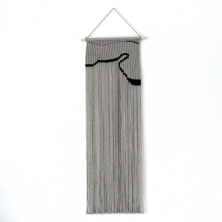 Contemporary Macrame Wall Hanging - Crescent Bay