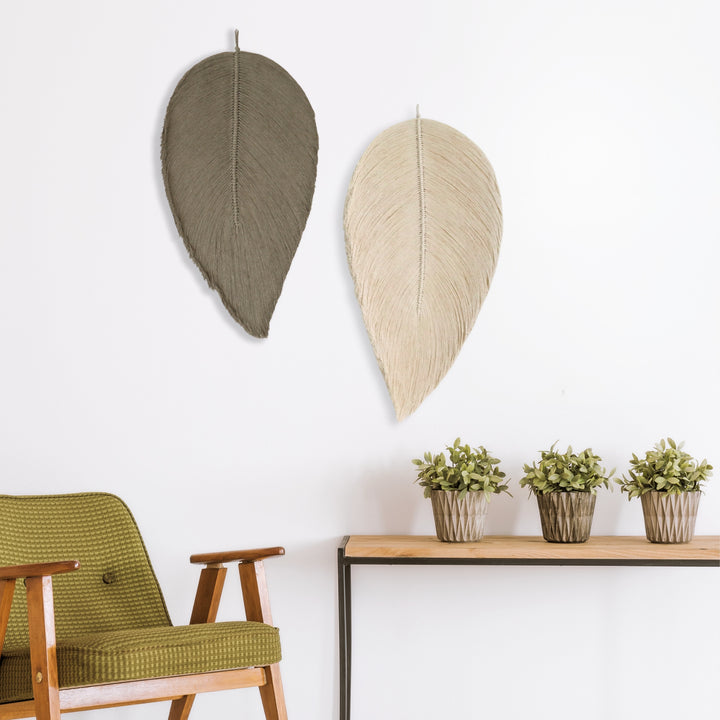 Leaf – Botanical Macrame Wall Sculpture