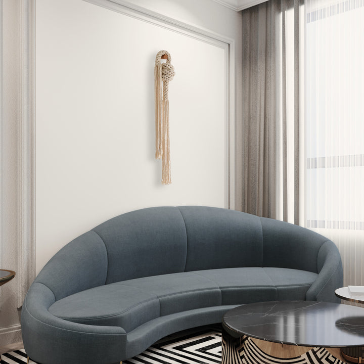 Balanced – Hand-Knotted Macrame Arch Sculpture for Modern Spaces