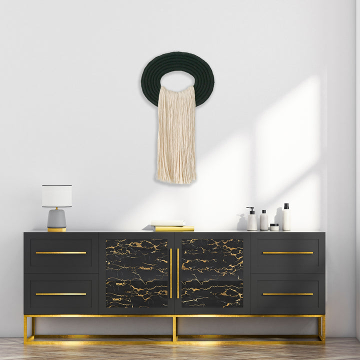 Large Fiber Art Wall Hanging | The Crest