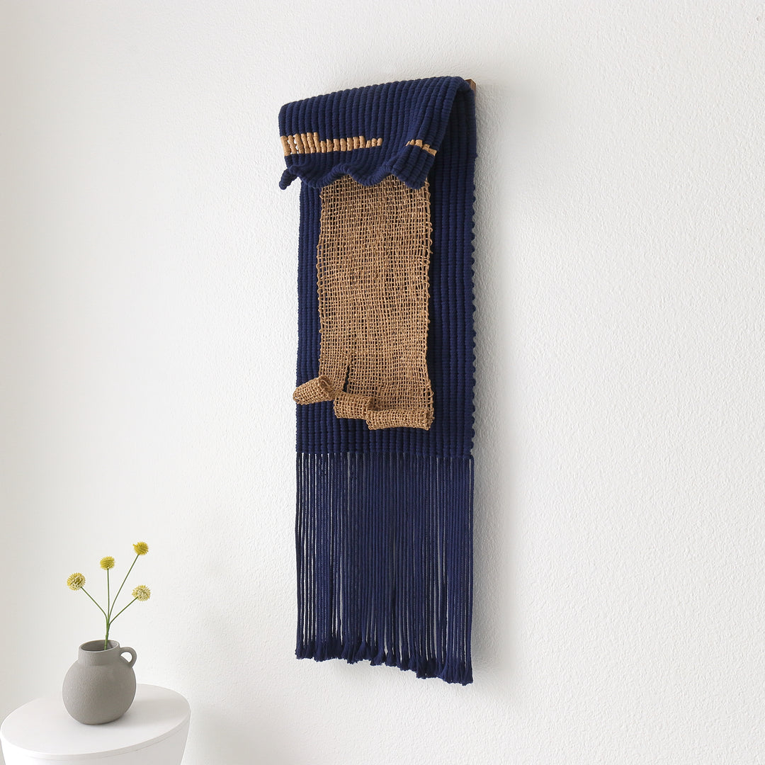 Fiber art sculpture- Sand By The Sea I