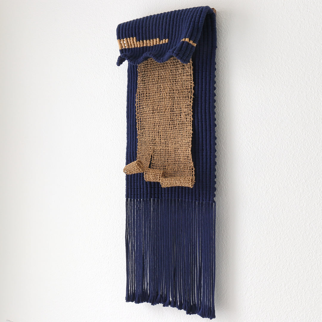 Fiber art sculpture- Sand By The Sea I