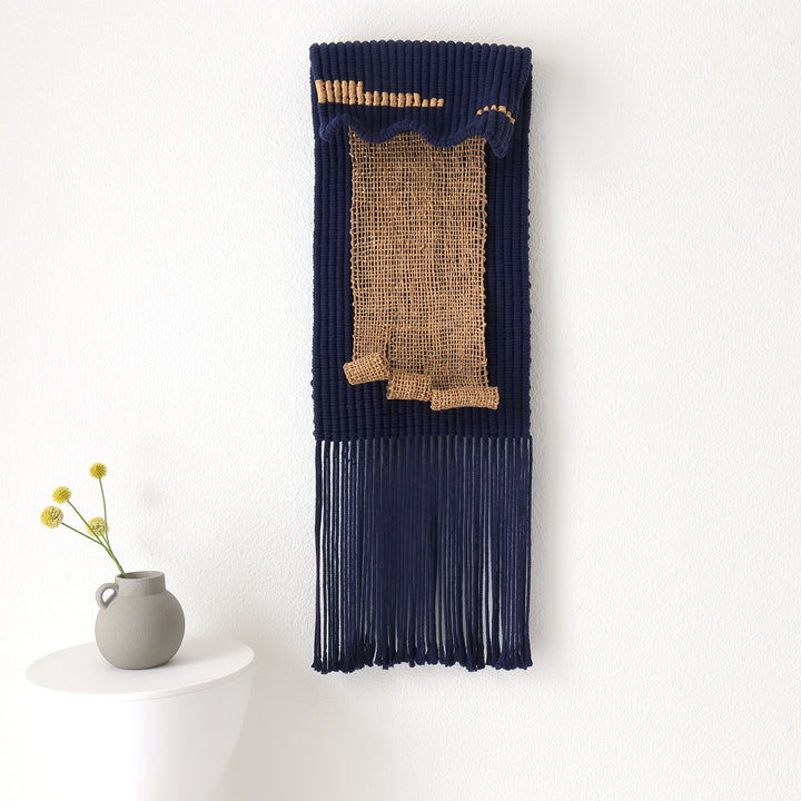 Fiber art sculpture- Sand By The Sea I