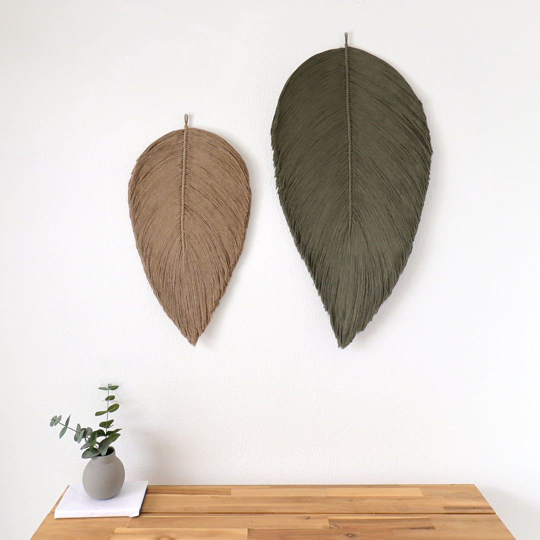 Leaf – Botanical Macrame Wall Sculpture