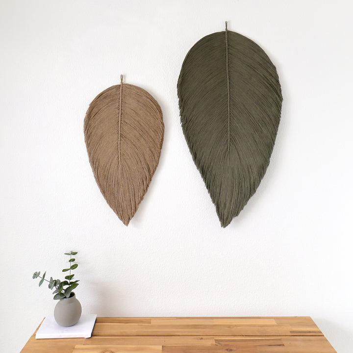 Leaf – Botanical Macrame Wall Sculpture