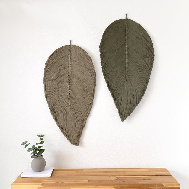 Leaf – Botanical Macrame Wall Sculpture