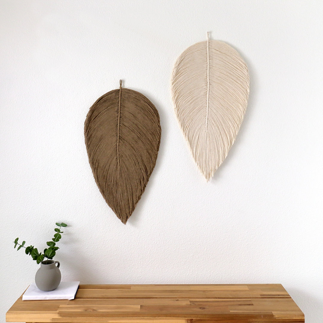 Leaf – Botanical Macrame Wall Sculpture