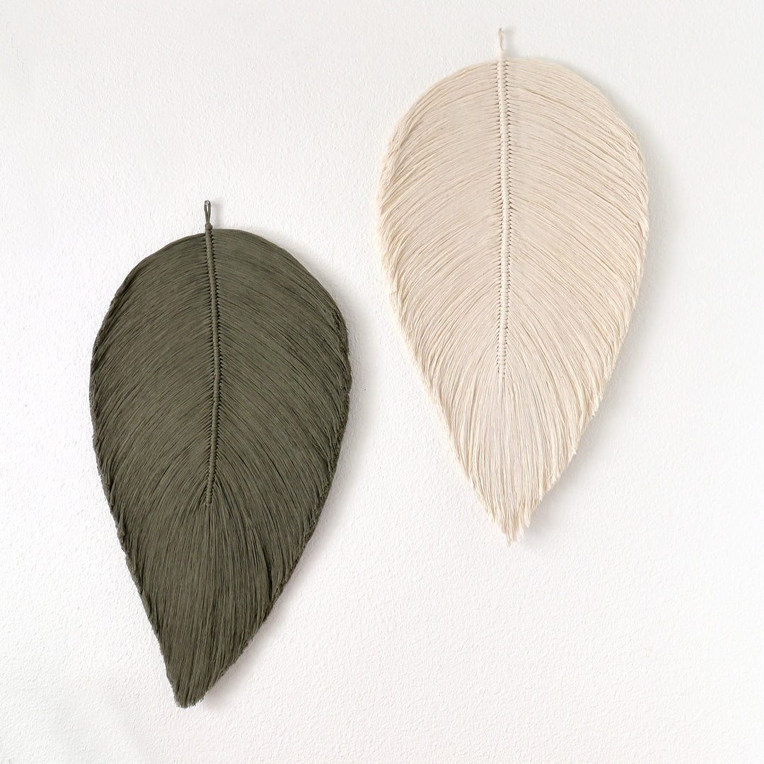 Leaf – Botanical Macrame Wall Sculpture