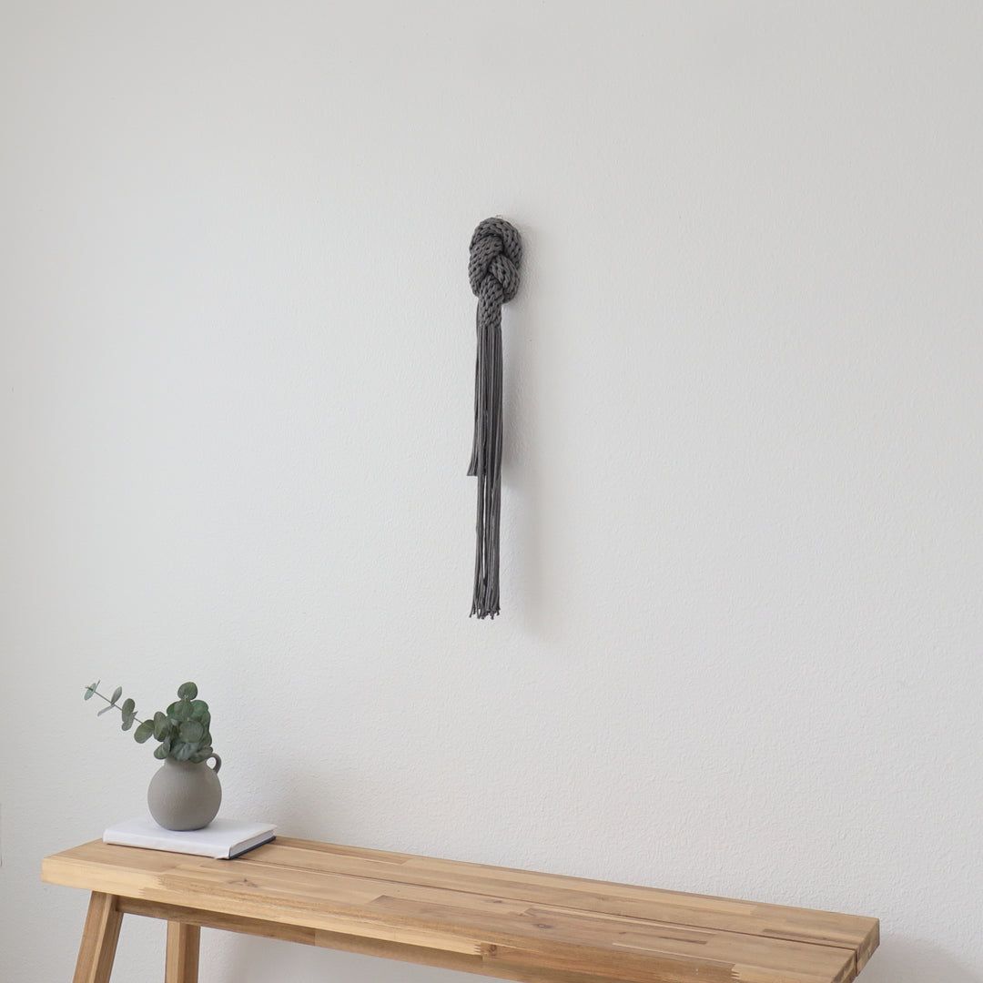 Knotted Fiber Art Sculpture- Connected