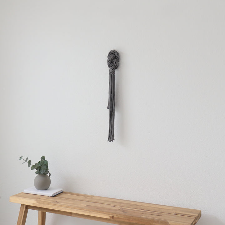 Knotted Fiber Art Sculpture- Connected