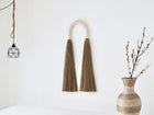 Large Modern Contemporary Fiber Art | Jute Arch in Ivory