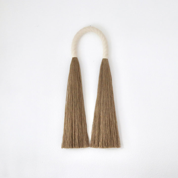 Handwoven ivory Jute Arches – geometric wall hanging for interiors
