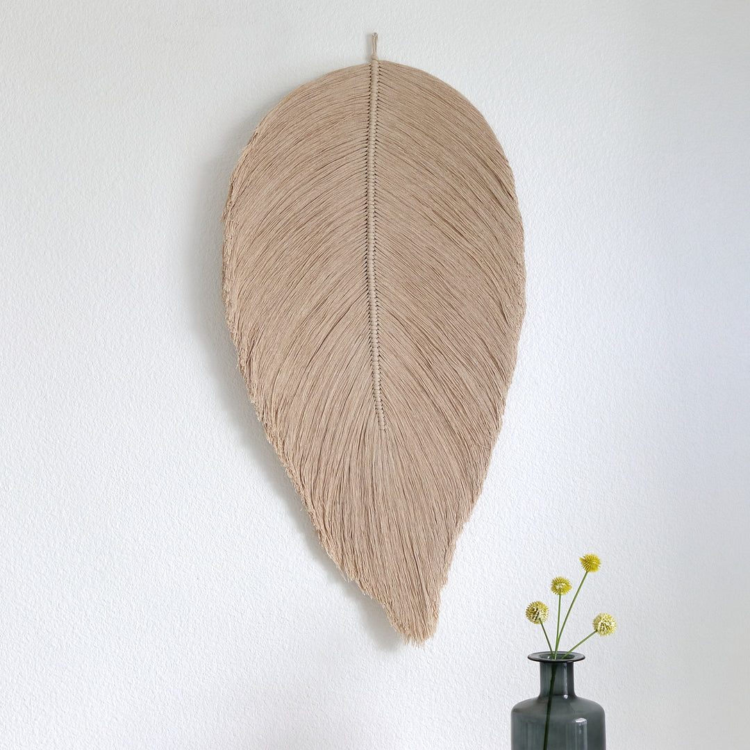 Leaf – Botanical Macrame Wall Sculpture