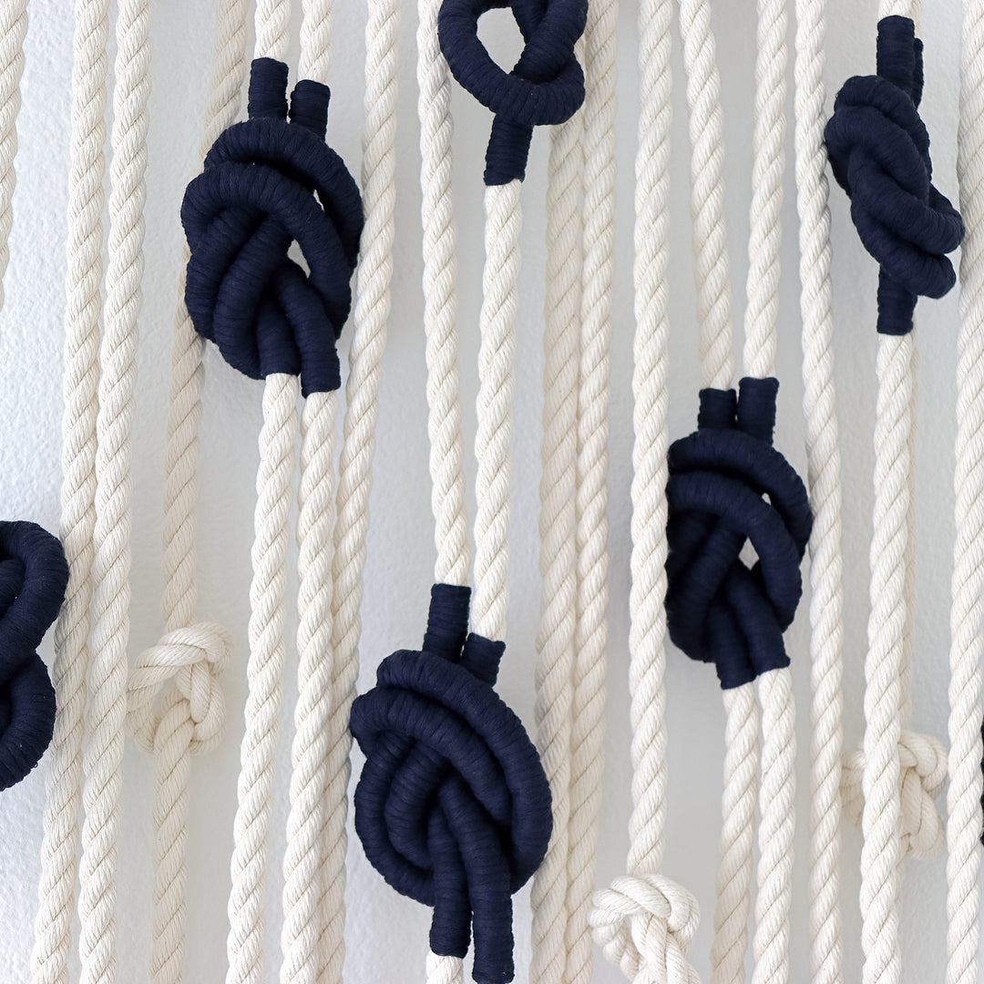 Knotted Perspective I - Sculptural Fiber Art