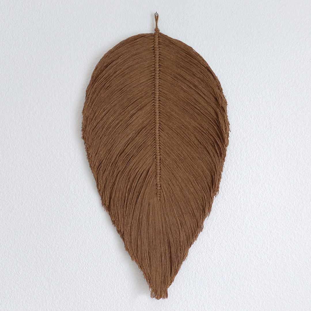 Leaf – Botanical Macrame Wall Sculpture
