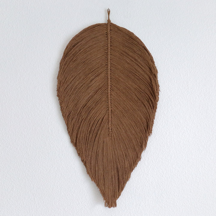 Leaf – Botanical Macrame Wall Sculpture