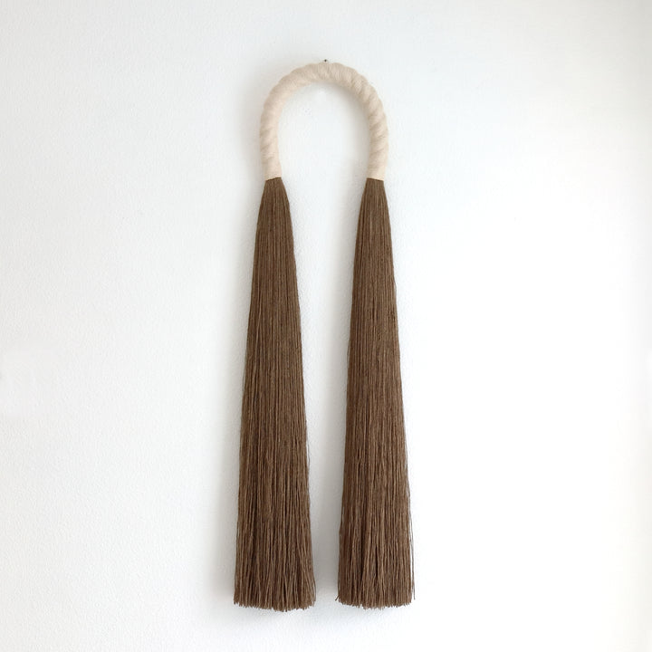 Contemporary Jute Arches in ivory – handcrafted macrame-inspired artwork