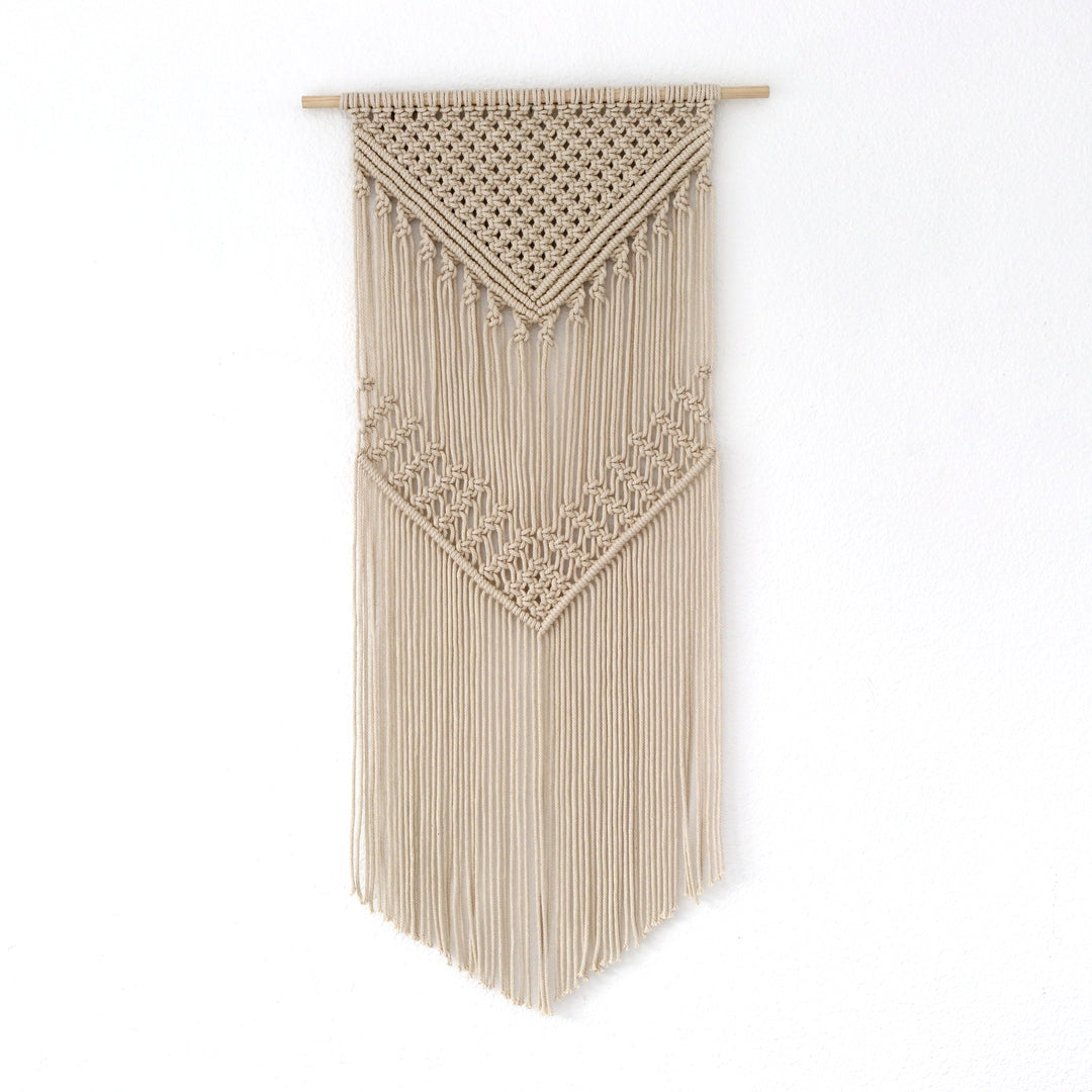 wall hanging – contemporary geometric fiber art