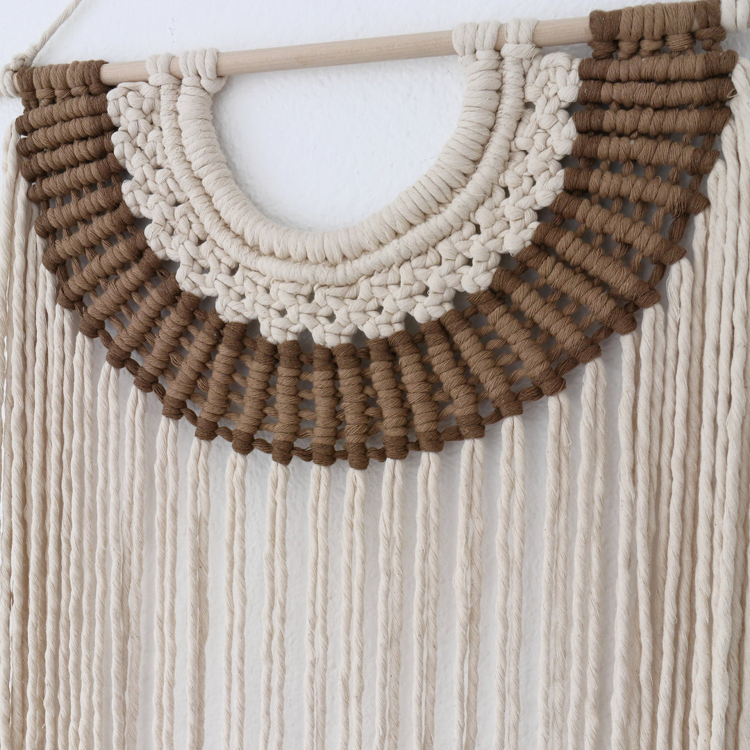 Unique macrame wall hanging fiber artwork – limited stock