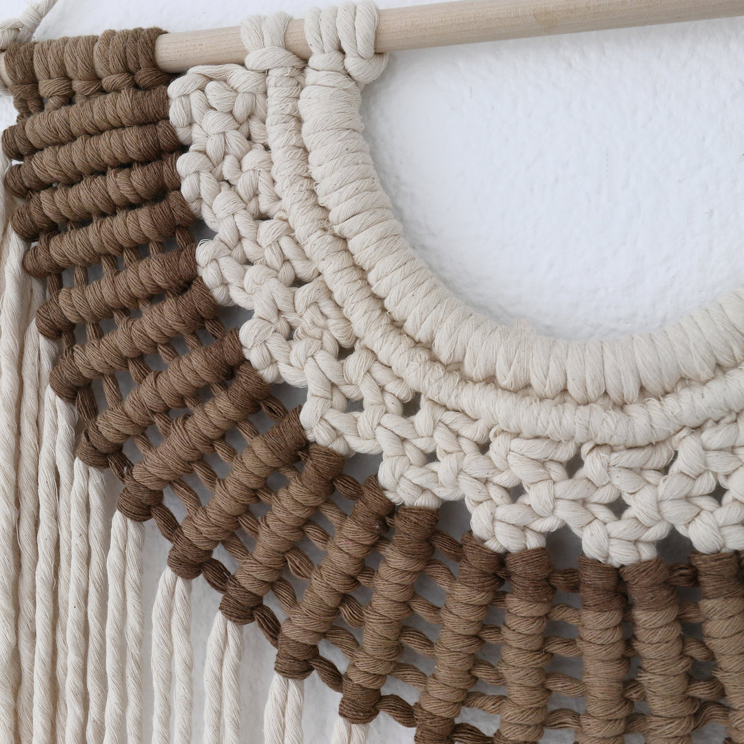 Large macrame wall hanging artwork in clearance sale