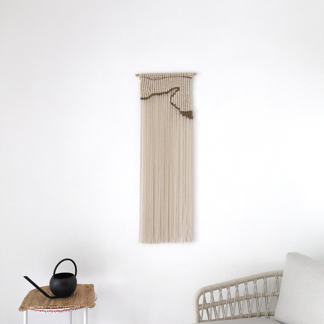 Contemporary Macrame Wall Hanging - Crescent Bay
