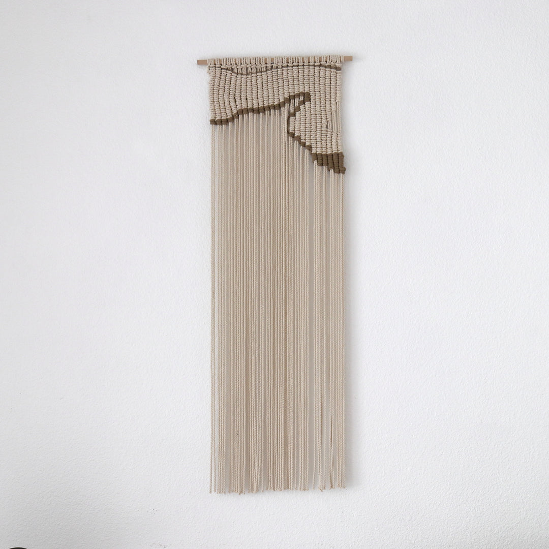 Contemporary Macrame Wall Hanging - Crescent Bay