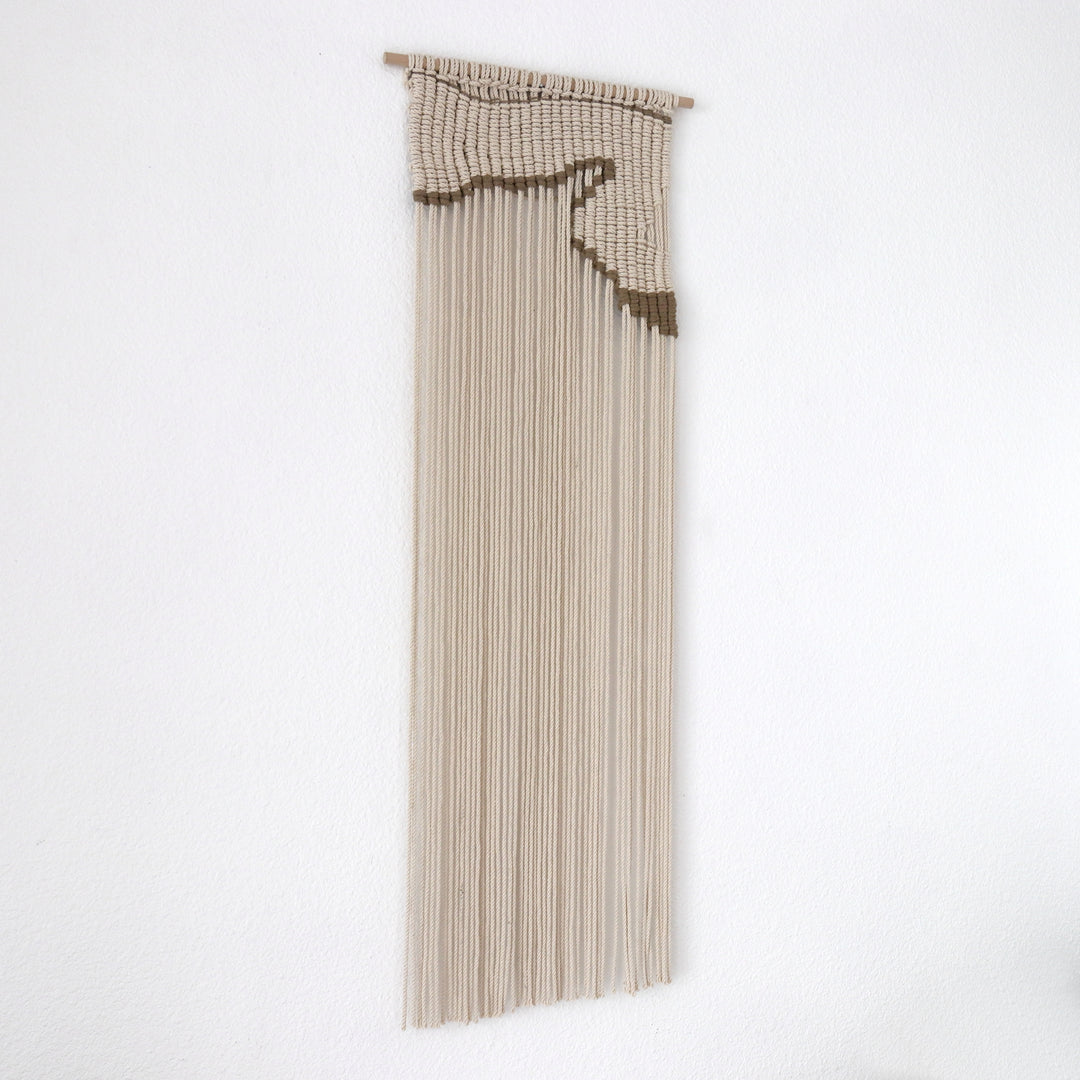 Contemporary Macrame Wall Hanging - Crescent Bay