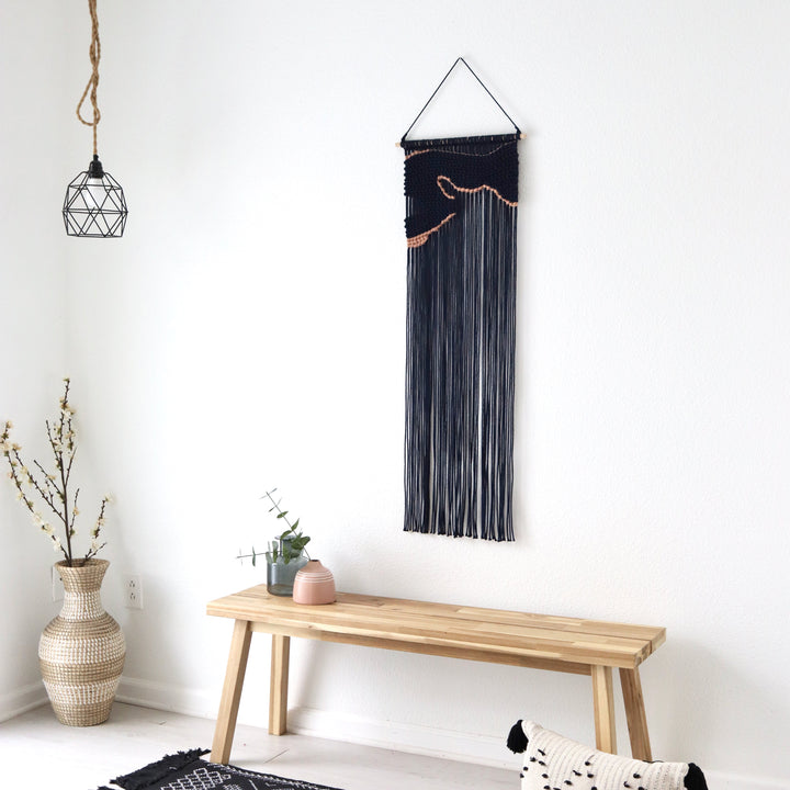 Contemporary Macrame Wall Hanging - Crescent Bay