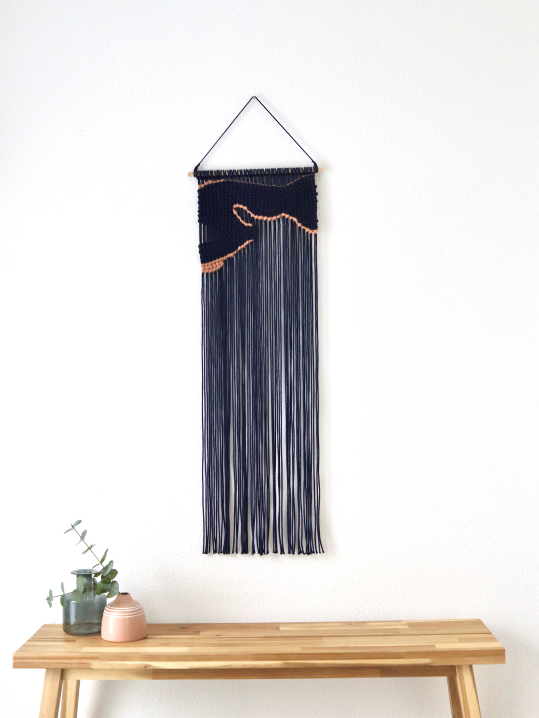 Contemporary Macrame Wall Hanging - Crescent Bay