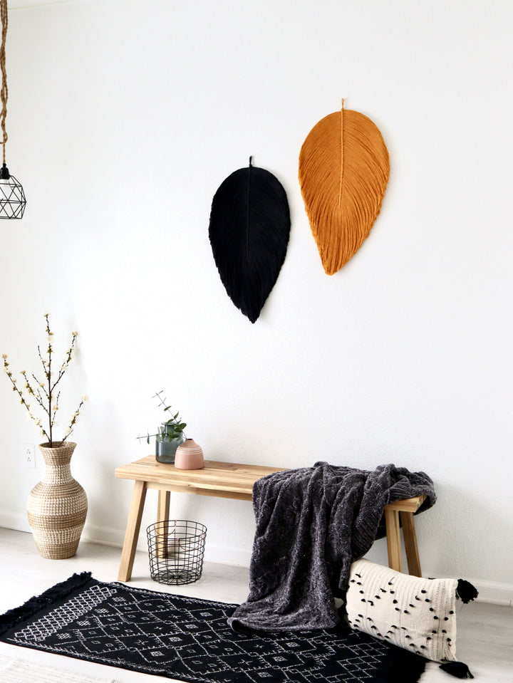 Leaf – Botanical Macrame Wall Sculpture