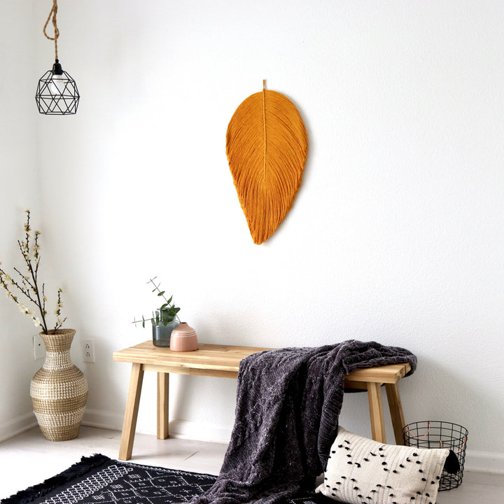 Leaf – Botanical Macrame Wall Sculpture