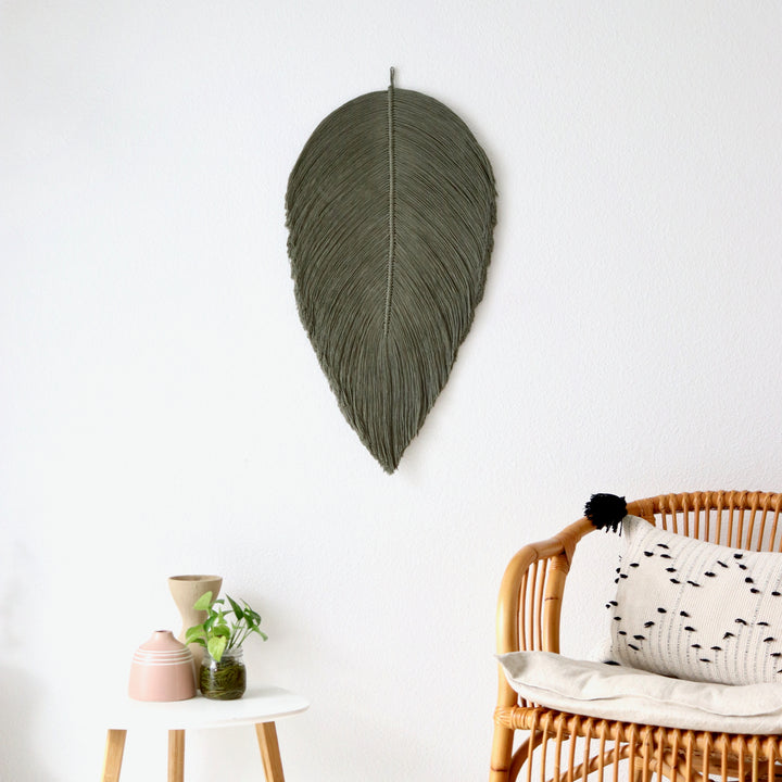 Leaf – Botanical Macrame Wall Sculpture