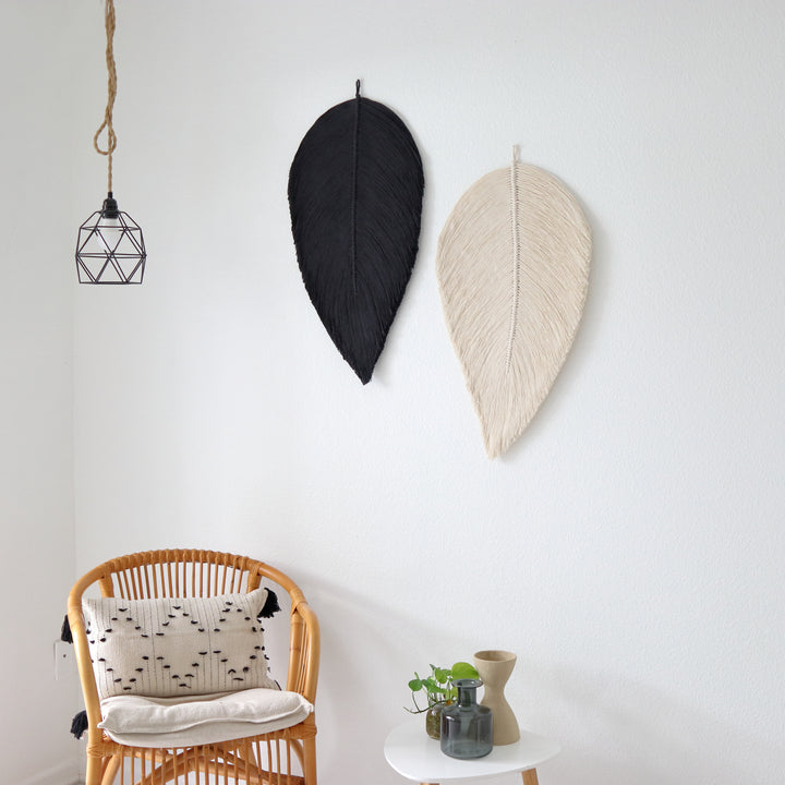 Leaf – Botanical Macrame Wall Sculpture