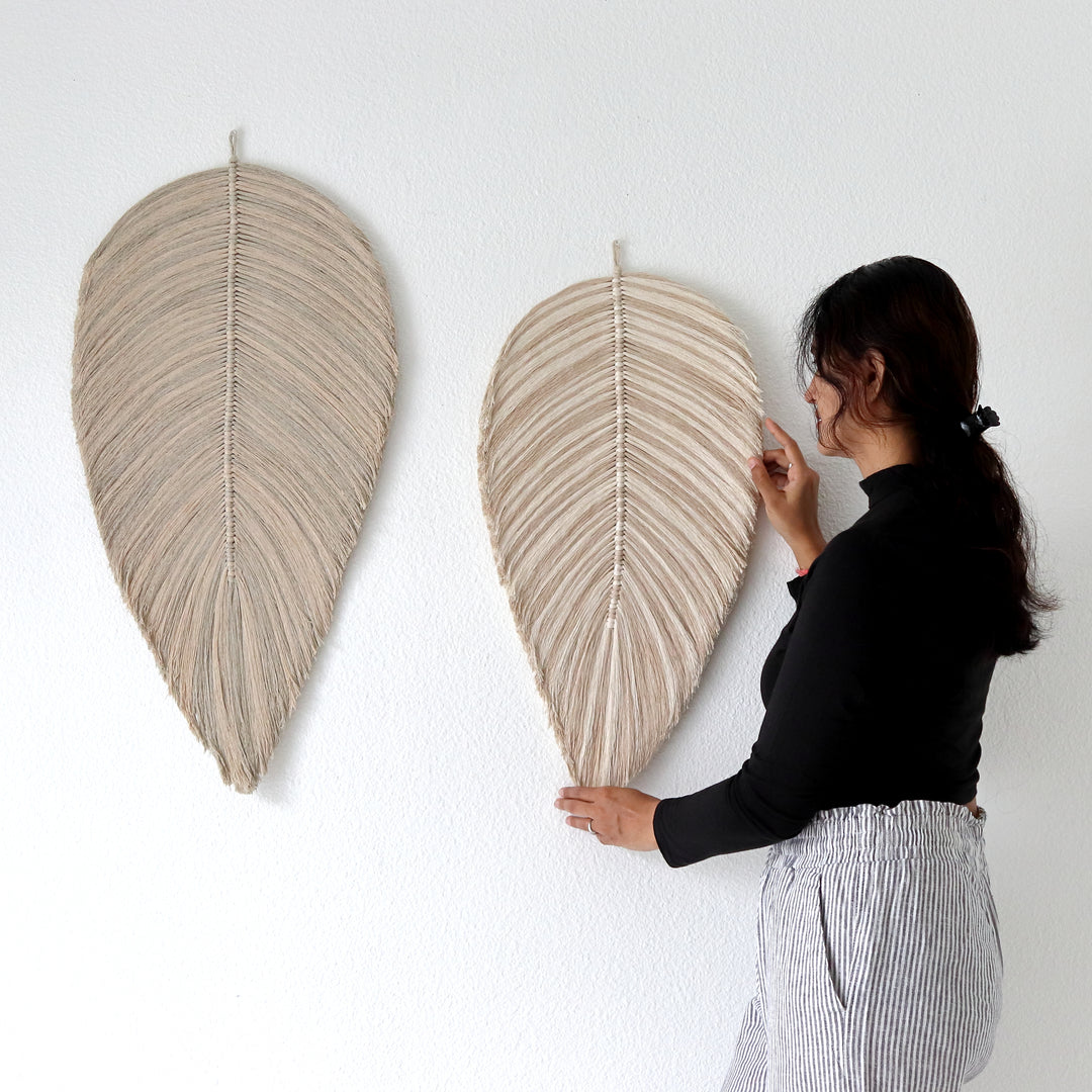 Leaf – Botanical Macrame Wall Sculpture