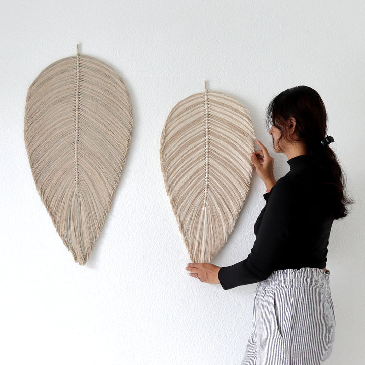Leaf – Botanical Macrame Wall Sculpture