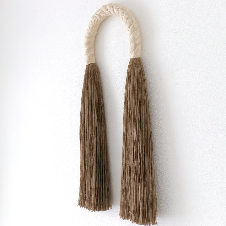 Tall Rope Art Sculpture | Jute Arch in Ivory