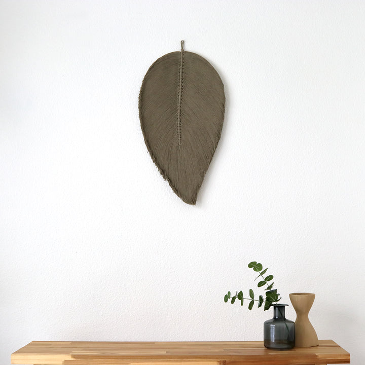 Leaf – Botanical Macrame Wall Sculpture